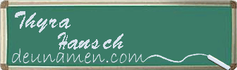 Thyra Hansch Visitenkarte